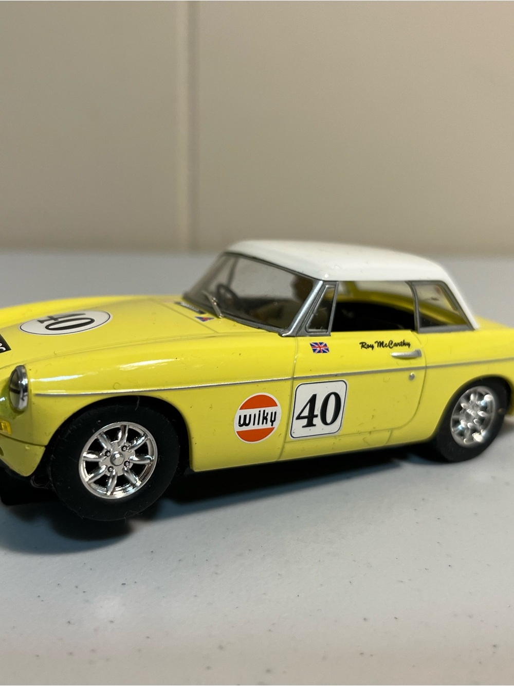 Yellow Slot car